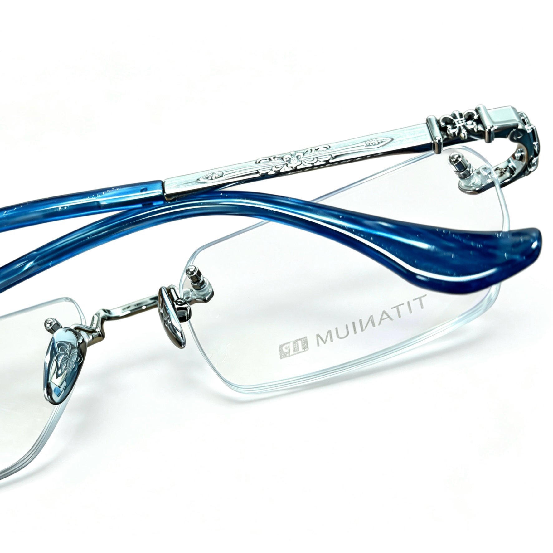 Frameless Glasses Gold Luxury