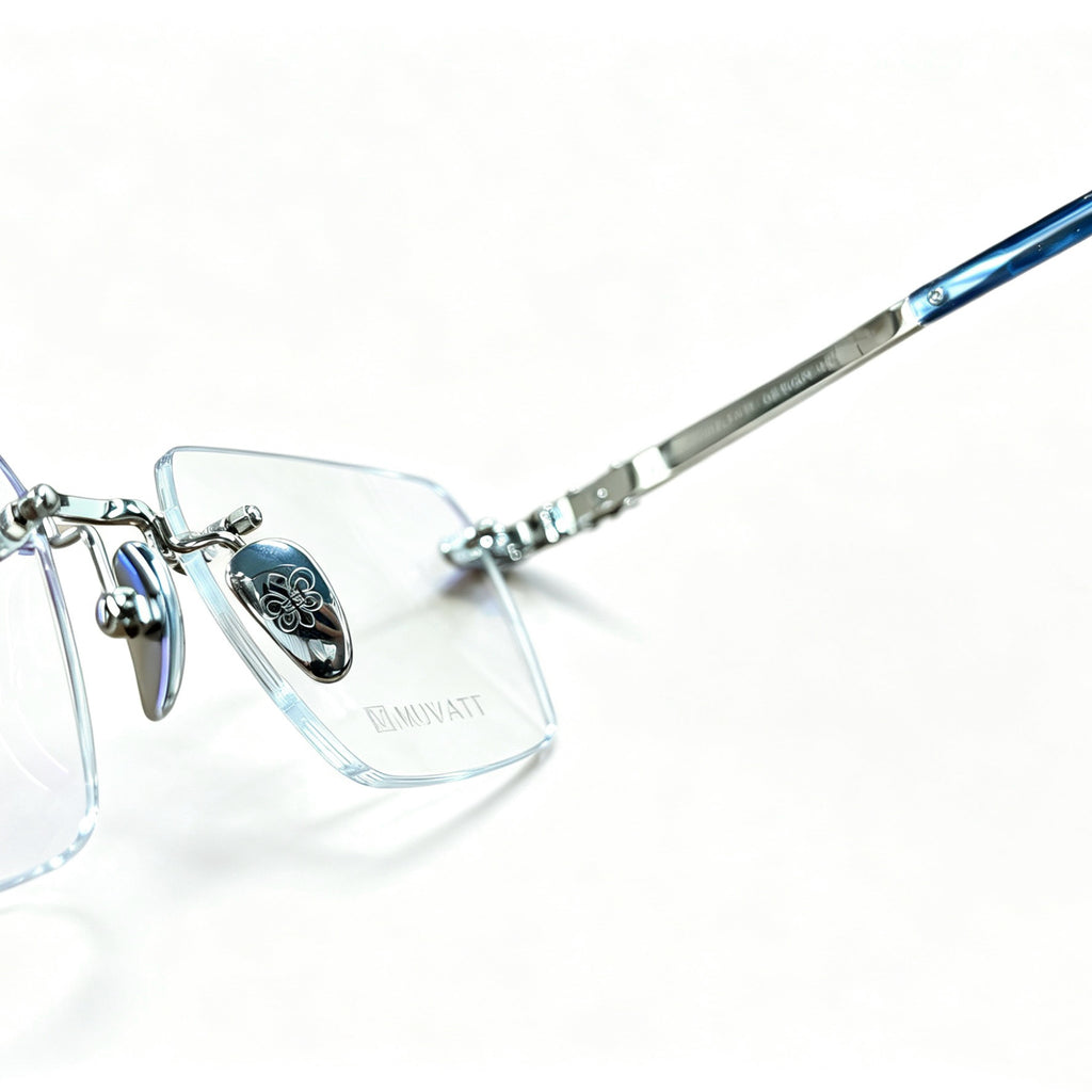 Frameless Glasses Gold Luxury