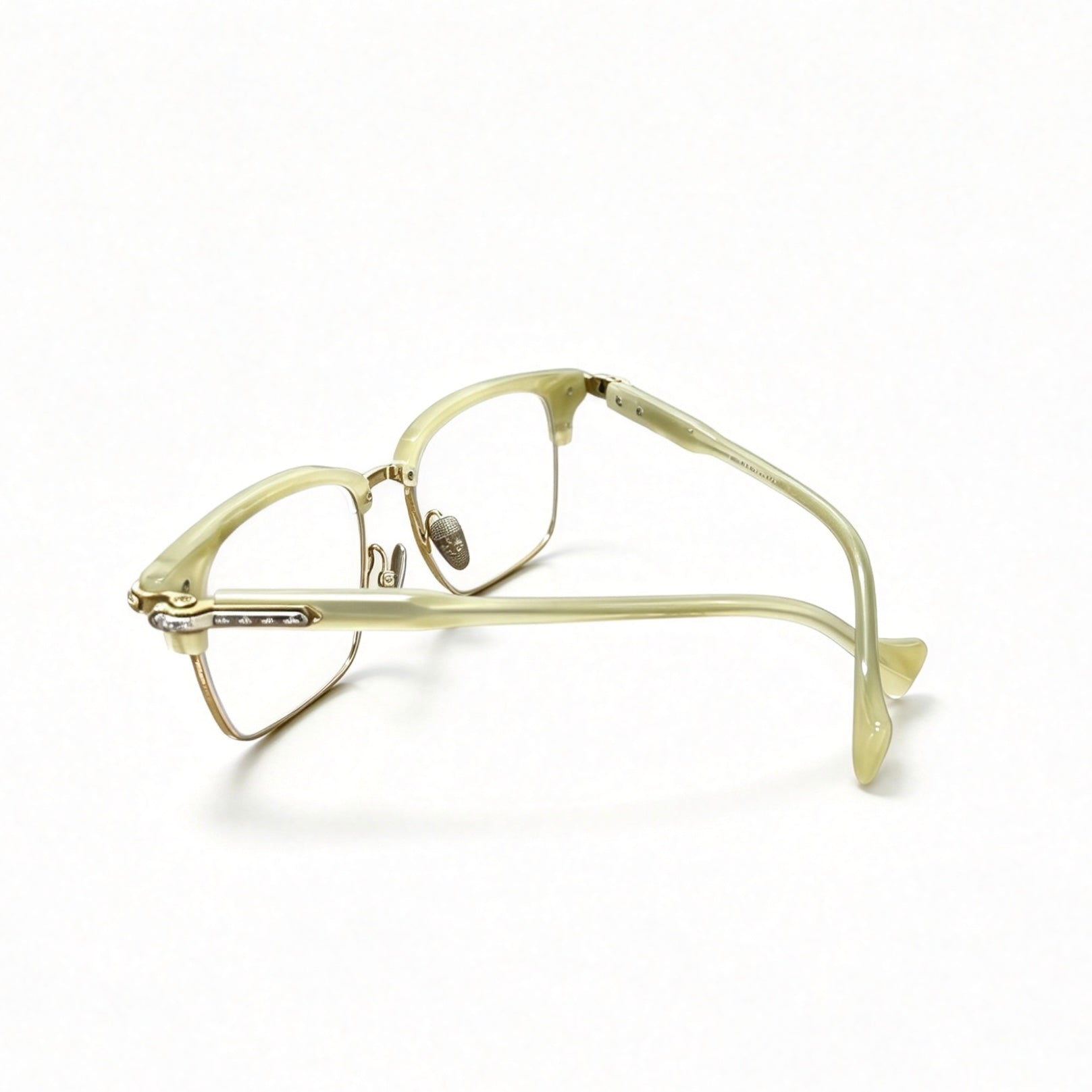 Half Frame Glasses Black&Silver Luxury