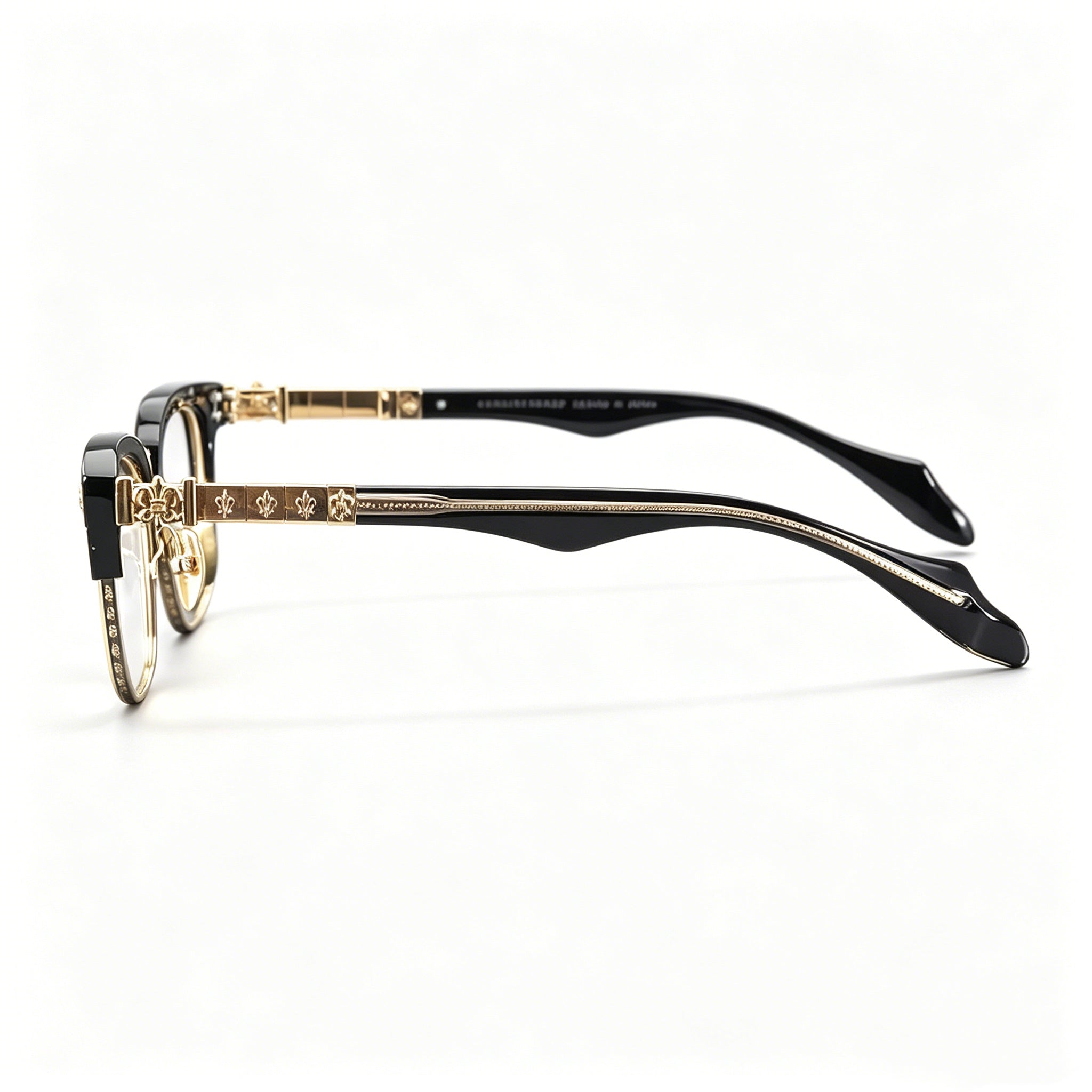 Half Frame Glasses Gold&Silver 311