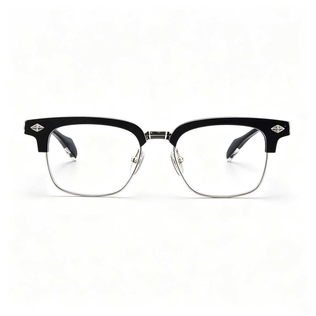 Half Frame Glasses Gold&Silver 311