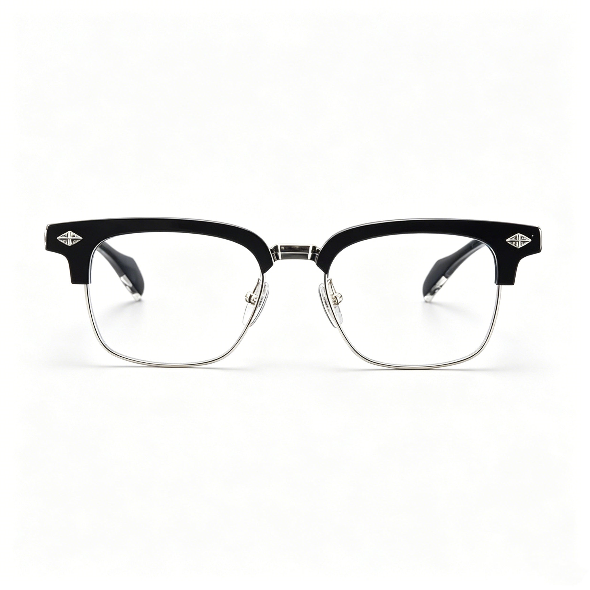 Half Frame Glasses Gold&Silver 311