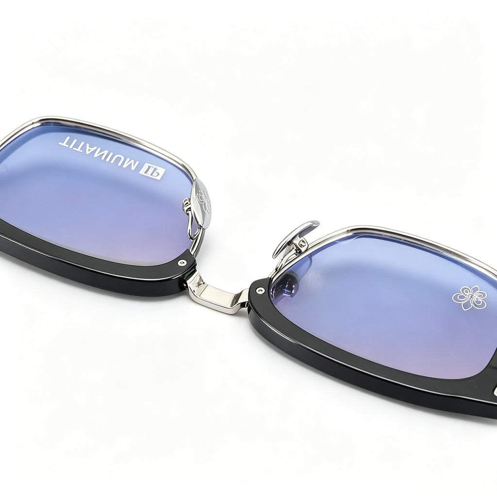 Half Frame Glasses Gold&Silver 311