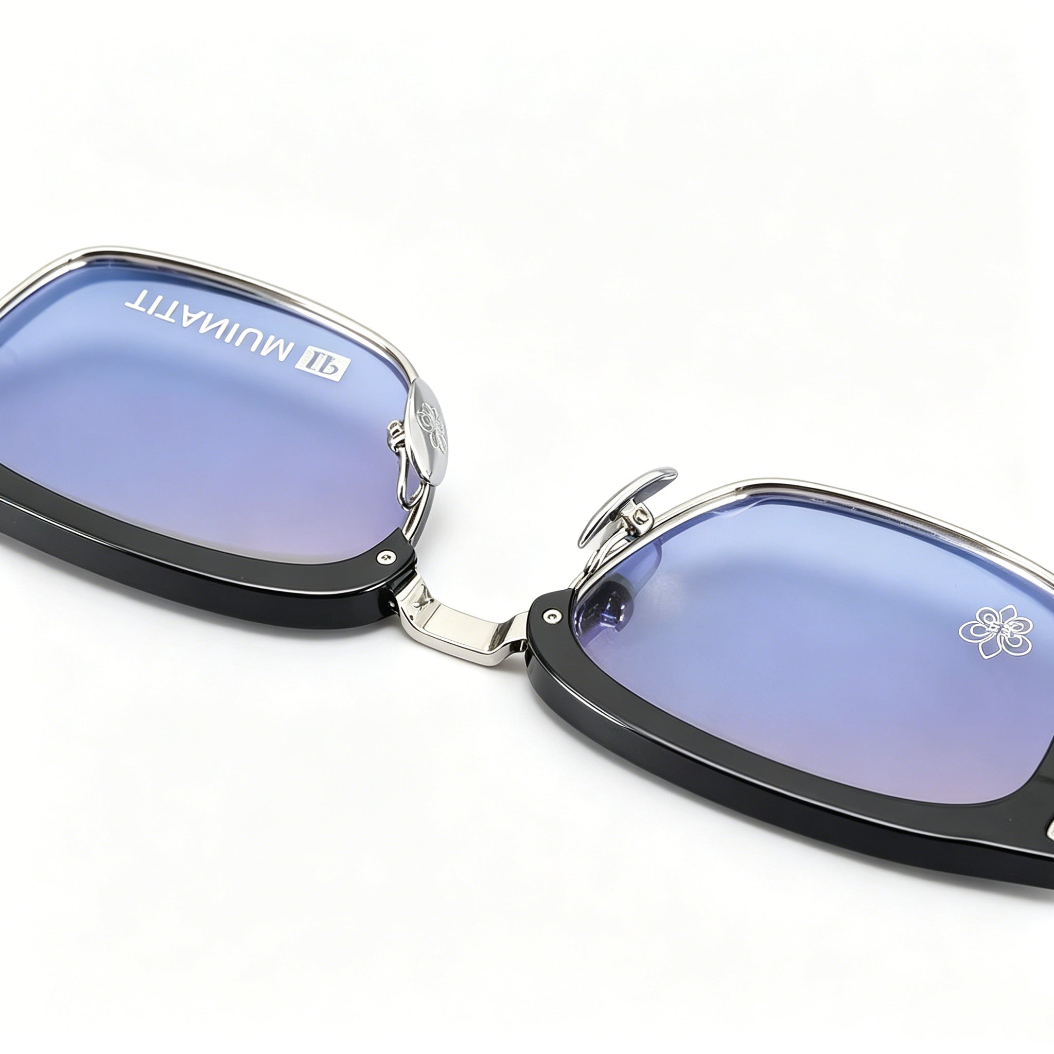 Half Frame Glasses Gold&Silver 311