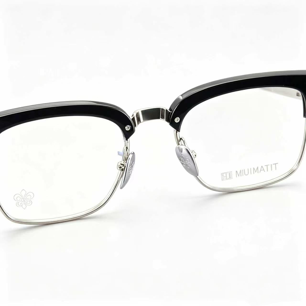 Half Frame Glasses Gold&Silver 311
